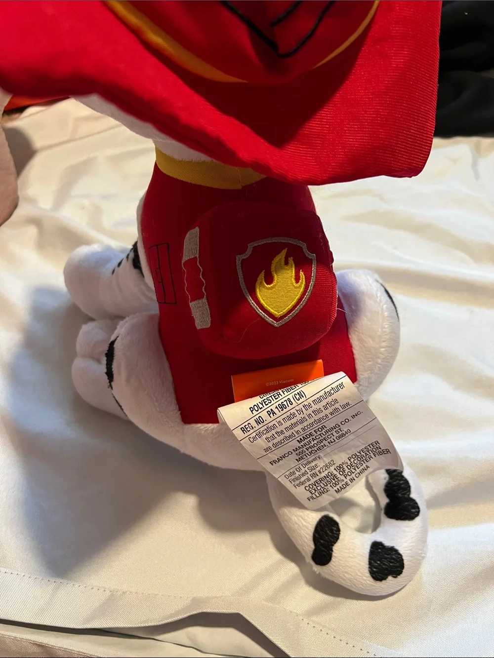 Paw Patrol Marshall Plush Dog Toy - Red Hat, White & Black Dalmatian #plush